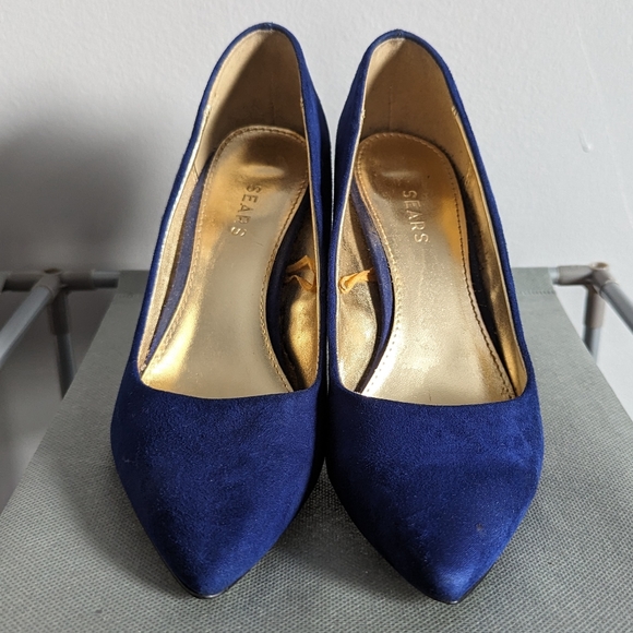 🛍️$5 Promo🛍️Blue Faux Suede Shoes - Picture 4 of 10